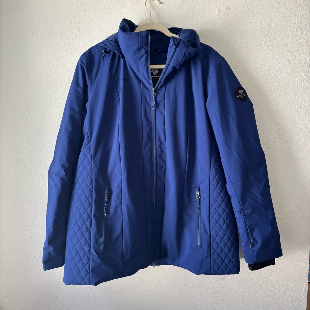 Obermeyer Blue Performance Jacket With Quilted De… - image 1